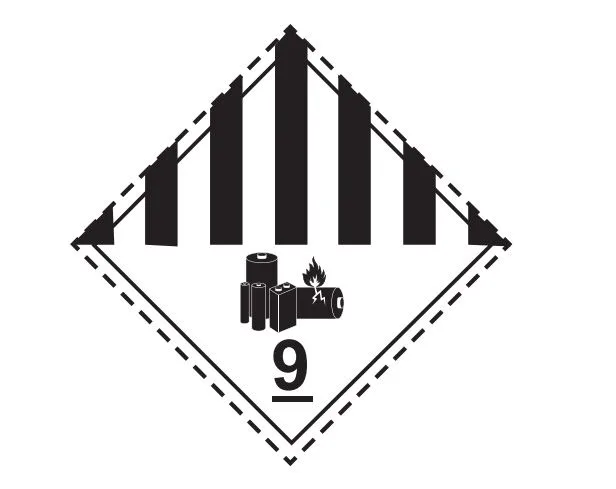 Lithium Battery Class 9 Label